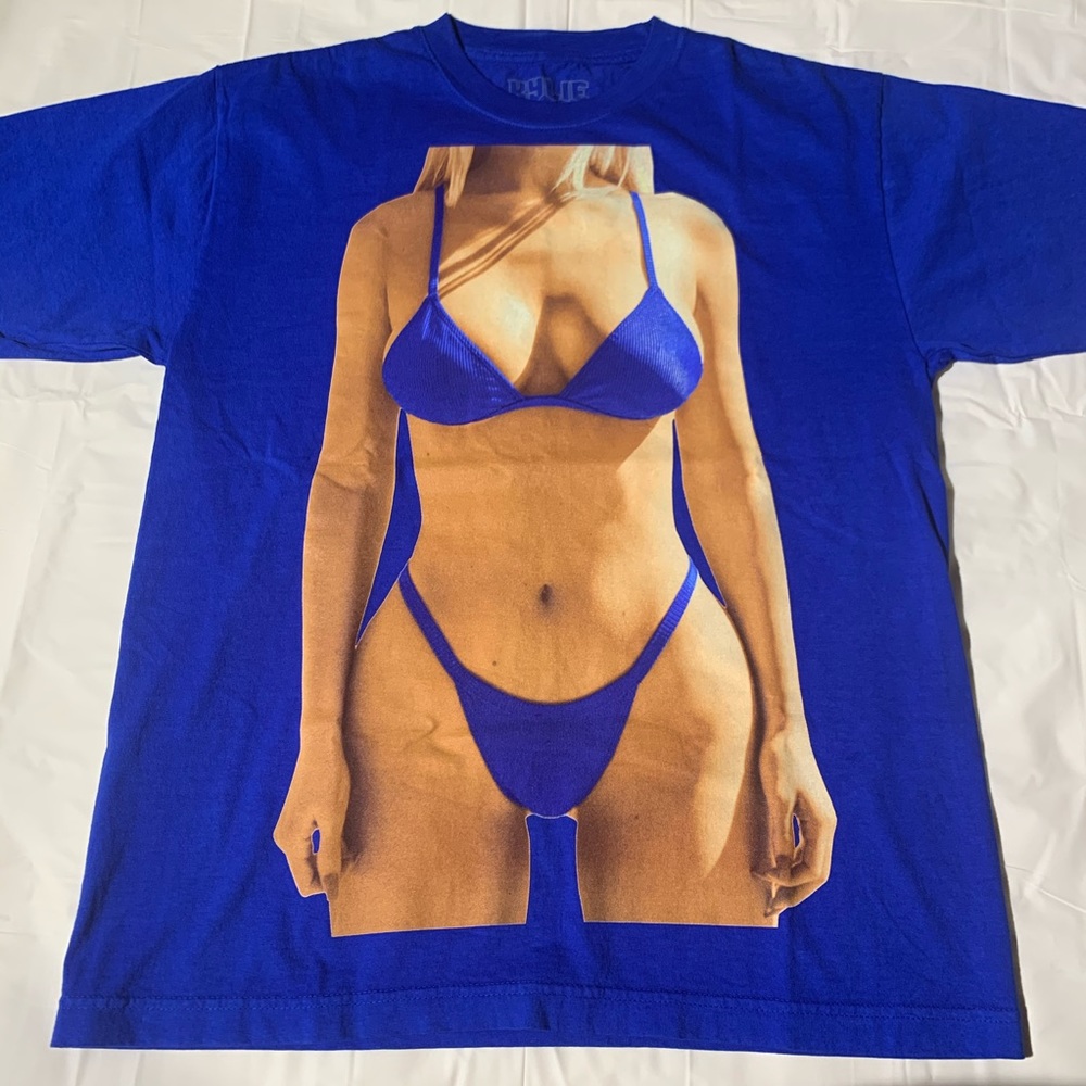 Kylie BLUE BRIGHT KYLIE TEE men’s med. NWT